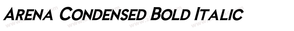 Arena Condensed Bold Italic字体转换